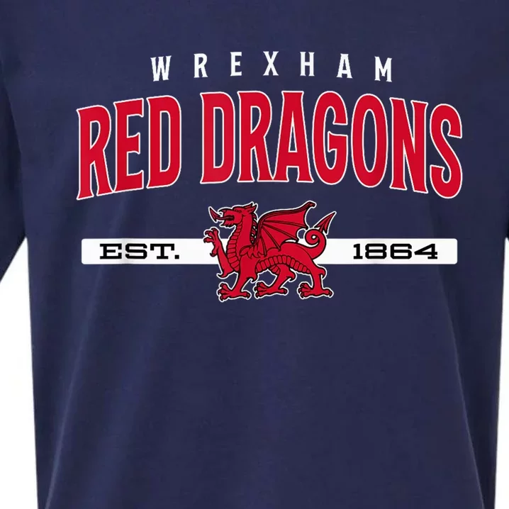 The Red Dragons Wrexham Fc Football Club Wrexham Sueded Cloud Jersey T-Shirt