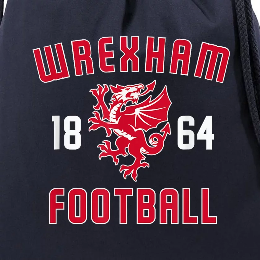 The Red Dragons Wrexham Fc Football Club Wrexham Drawstring Bag