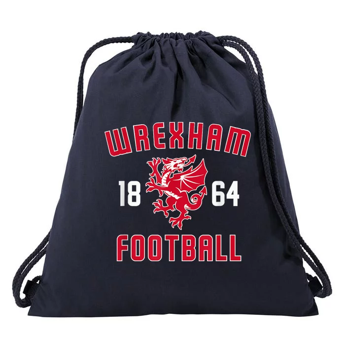 The Red Dragons Wrexham Fc Football Club Wrexham Drawstring Bag