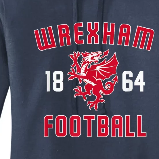 The Red Dragons Wrexham Fc Football Club Wrexham Women's Pullover Hoodie