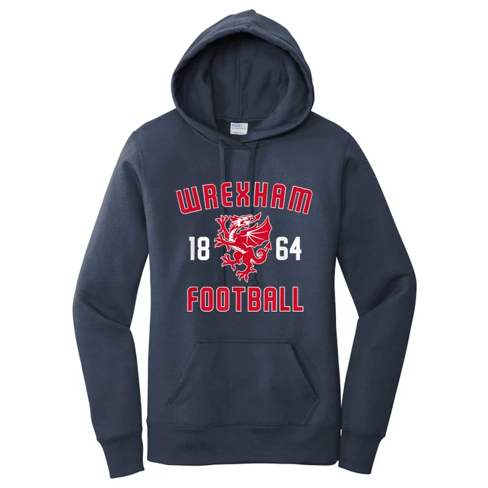 The Red Dragons Wrexham Fc Football Club Wrexham Women's Pullover Hoodie