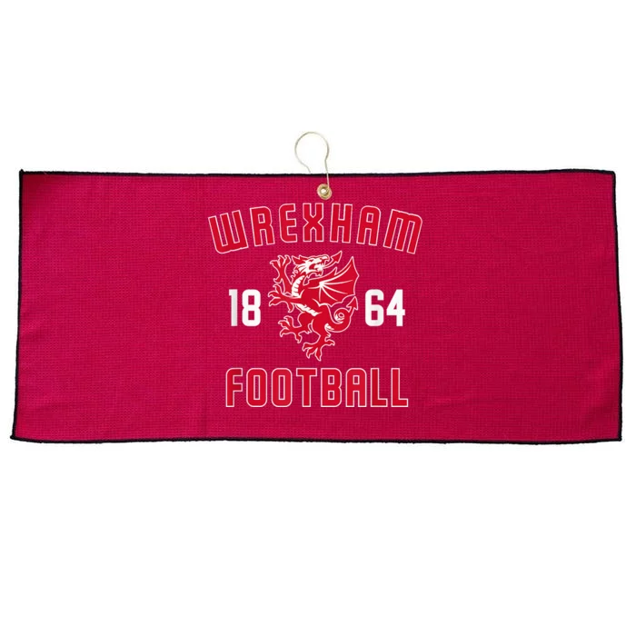 The Red Dragons Wrexham Fc Football Club Wrexham Large Microfiber Waffle Golf Towel