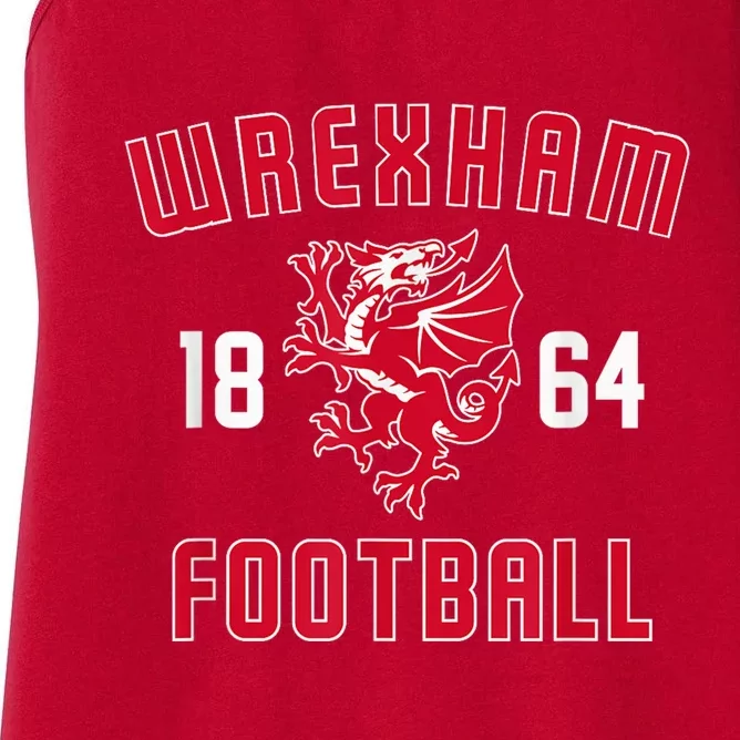 The Red Dragons Wrexham Fc Football Club Wrexham Women's Racerback Tank