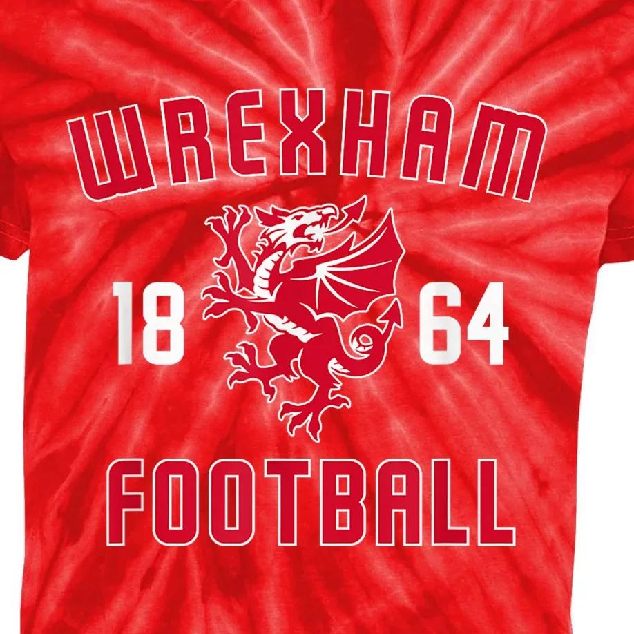 The Red Dragons Wrexham Fc Football Club Wrexham Kids Tie-Dye T-Shirt