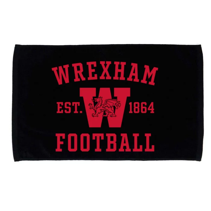 The Red Dragons Wrexham Fc Football Club Wrexham Microfiber Hand Towel