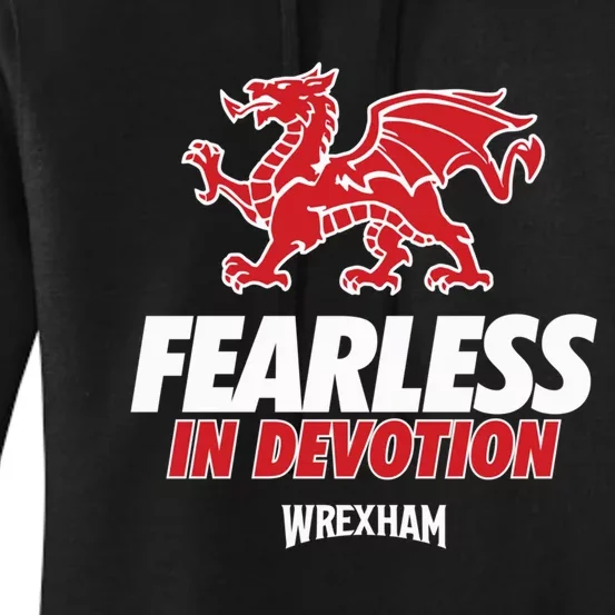 The Red Dragons Wrexham Fc Football Club Wrexham Women's Pullover Hoodie