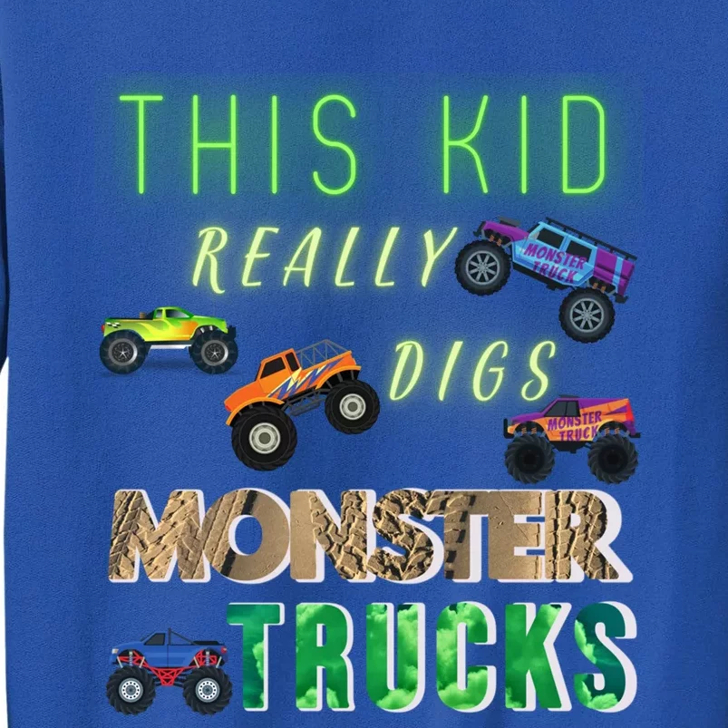 This Really Digs Monster Trucks Cute Gift Tall Sweatshirt