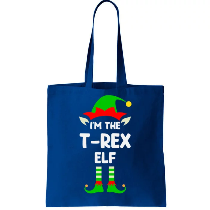 T Rex Elf Matching Family Christmas Gift Tote Bag