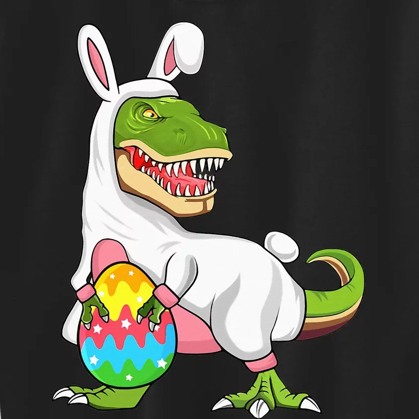 T Rex Easter Bunny Funny Dinosaur Basket Stuffers Kids Sweatshirt