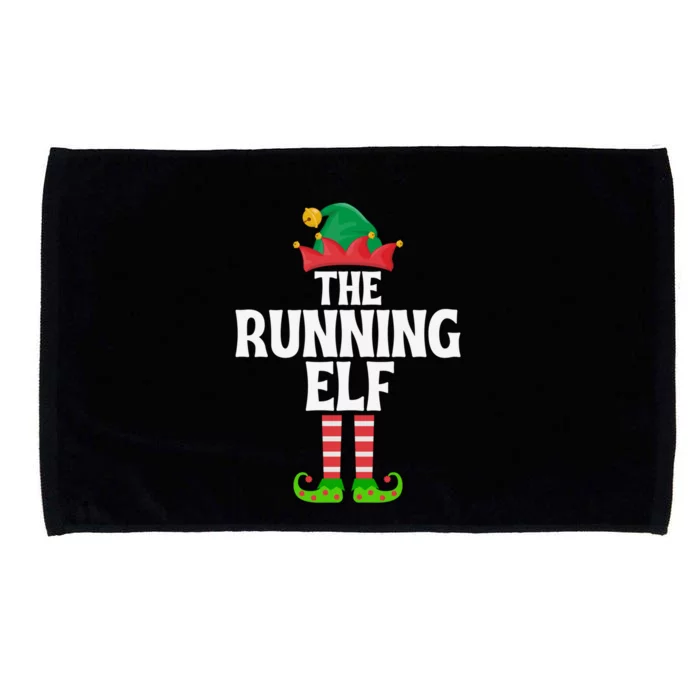 The Running Elf Funny Matching Family Group Christmas Gift Microfiber Hand Towel