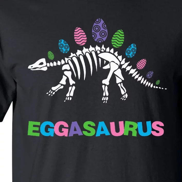 T Rex Eggasaurus Easter Day Skeleton Stegosaurus Dinosaur Tall T-Shirt