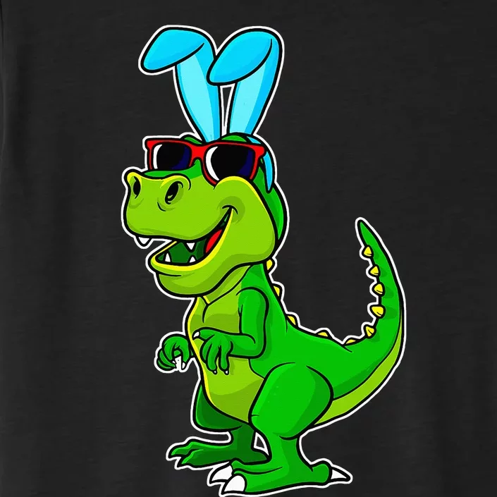 T Rex Easter Bunny Funny Dinosaur Basket Stuffers ChromaSoft Performance T-Shirt