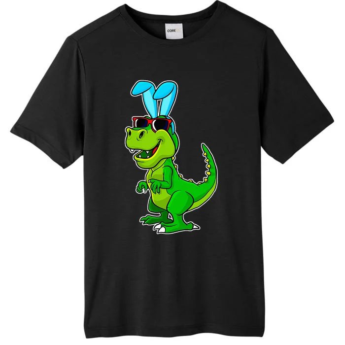 T Rex Easter Bunny Funny Dinosaur Basket Stuffers ChromaSoft Performance T-Shirt