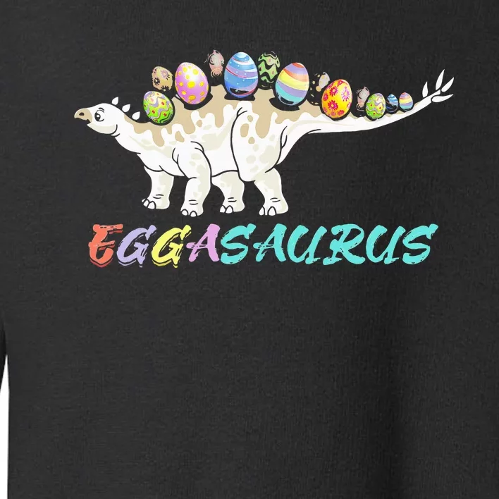 T Rex Eggasaurus Easter Day Skeleton Stegosaurus Dinosaur Toddler Sweatshirt