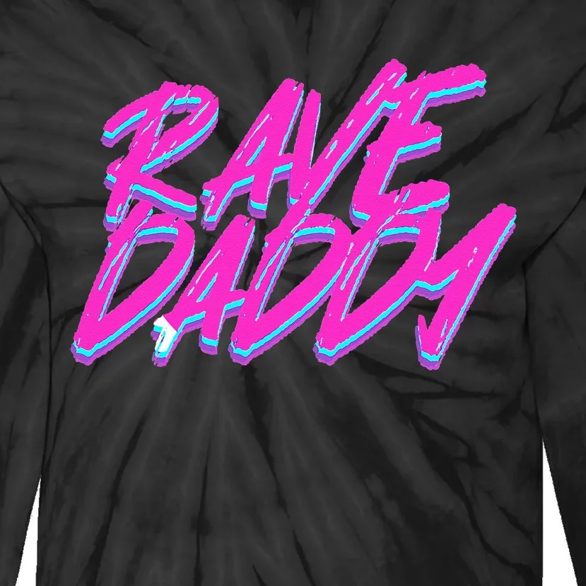 Techno Rave EDM Rave Daddy Tie-Dye Long Sleeve Shirt