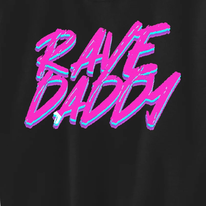 Techno Rave EDM Rave Daddy Kids Sweatshirt