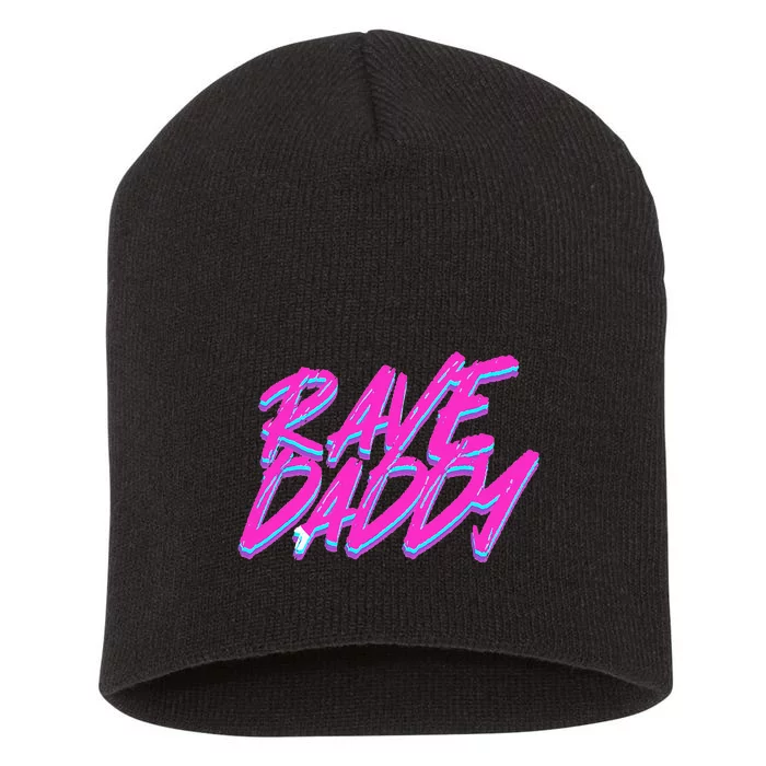 Techno Rave EDM Rave Daddy Short Acrylic Beanie