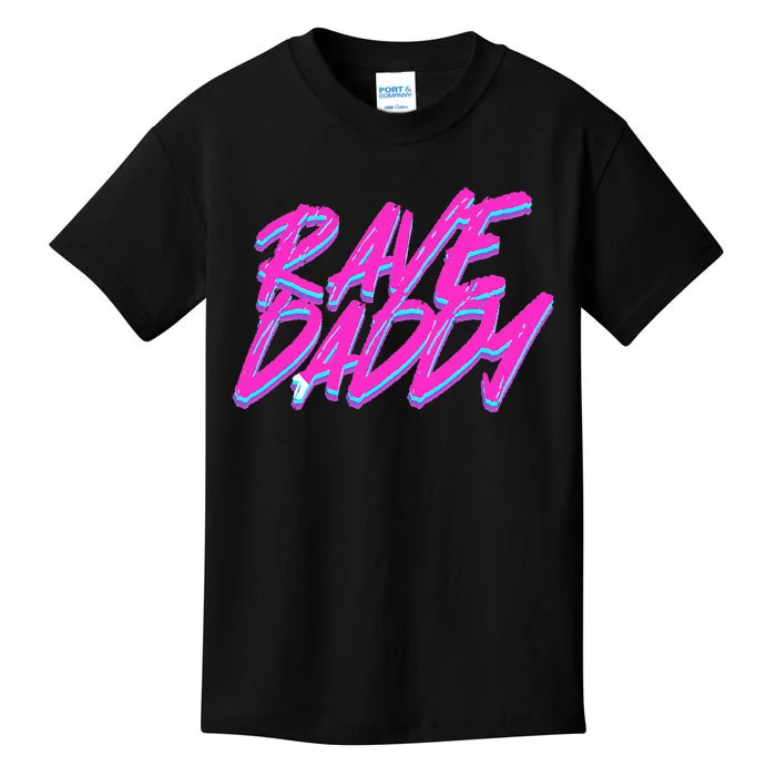 Techno Rave EDM Rave Daddy Kids T-Shirt