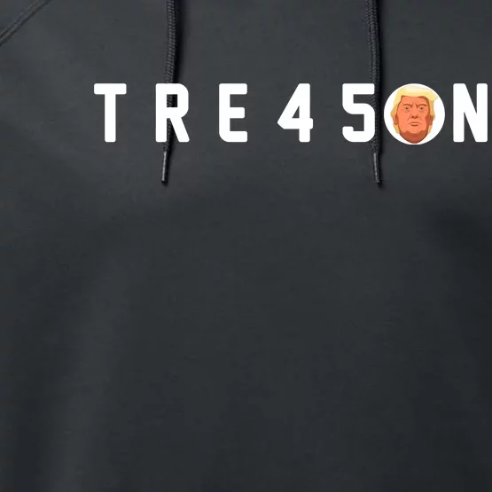 Tre45on Anti Trump Performance Fleece Hoodie