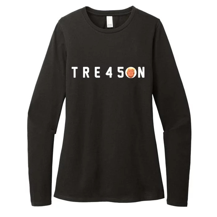 Tre45on Anti Trump Womens CVC Long Sleeve Shirt