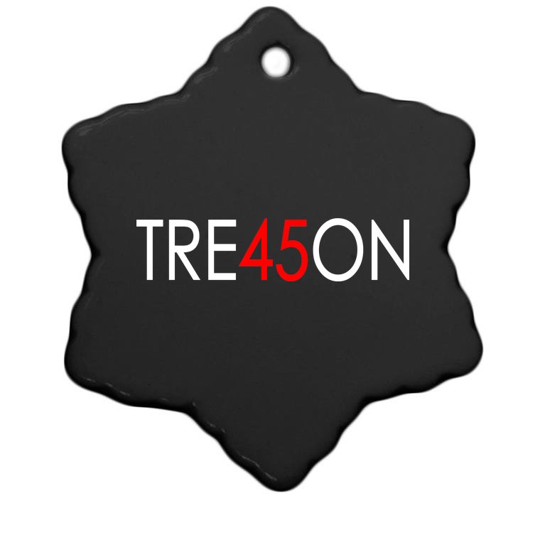 Tre45on Anti Trump Treason Christmas Ornament