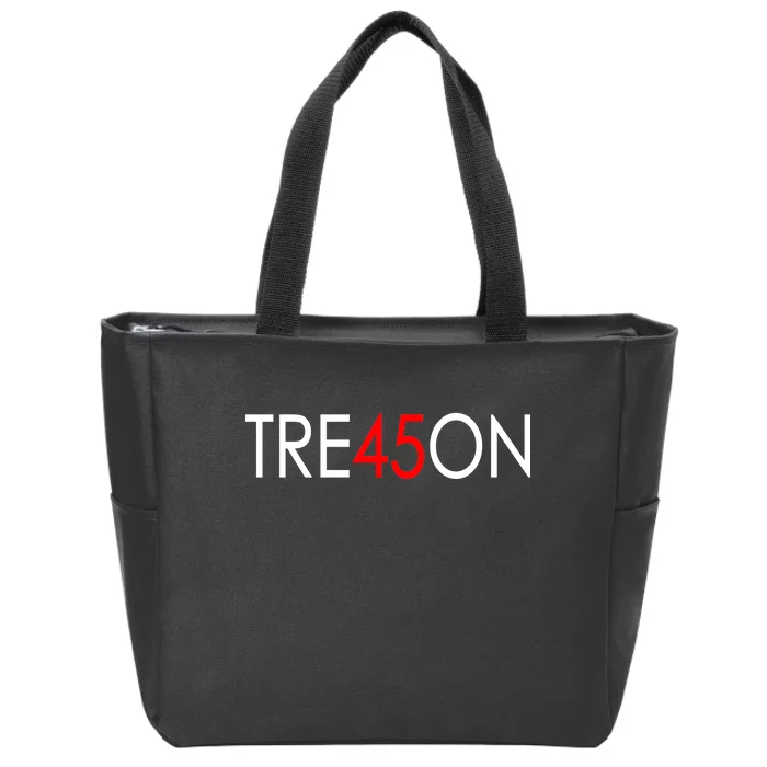 Tre45on Anti Trump Treason Zip Tote Bag