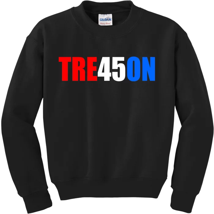 Tre45on Treason Anti Trump Kids Sweatshirt