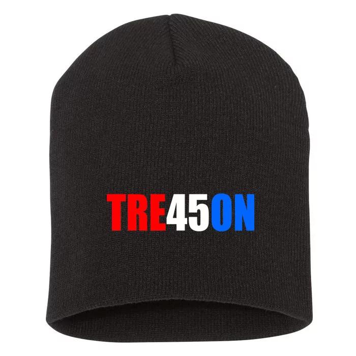 Tre45on Treason Anti Trump Short Acrylic Beanie