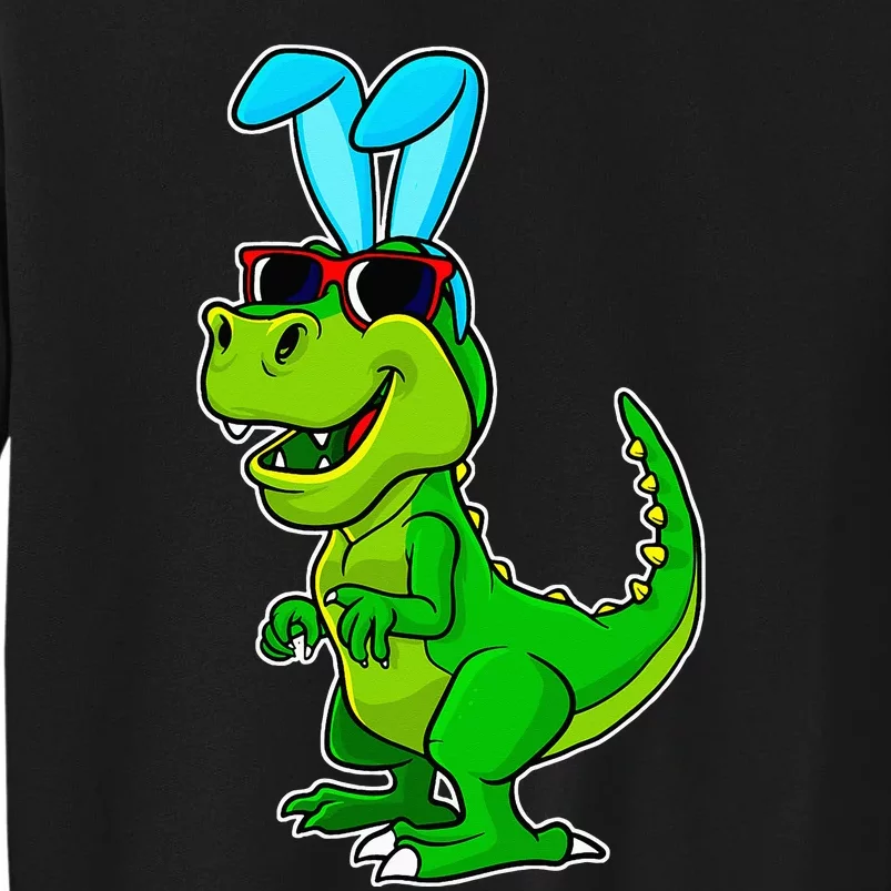 T Rex Easter Bunny Funny Dinosaur Boys Basket Stuffers Tall Sweatshirt