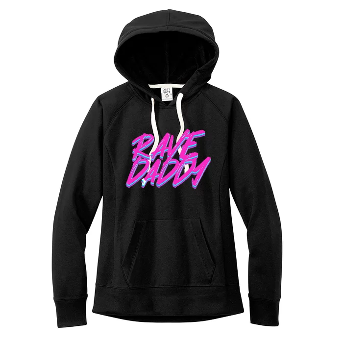 Techno Rave Edm Rave Daddy Women's Fleece Hoodie