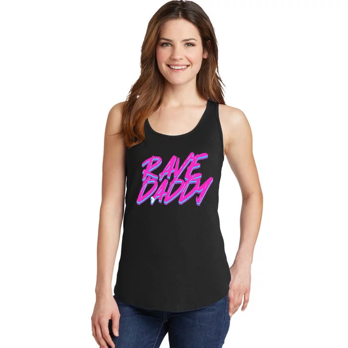 Techno Rave Edm Rave Daddy Ladies Essential Tank