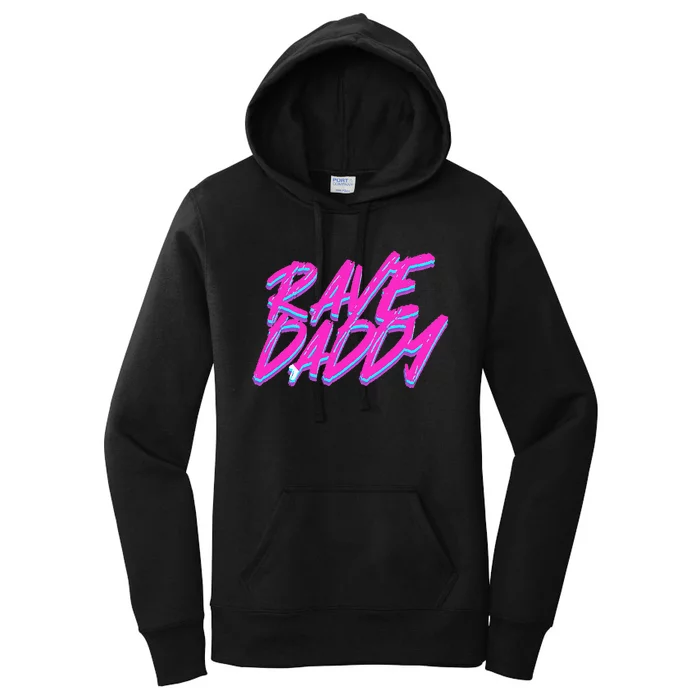 Techno Rave Edm Rave Daddy Women's Pullover Hoodie