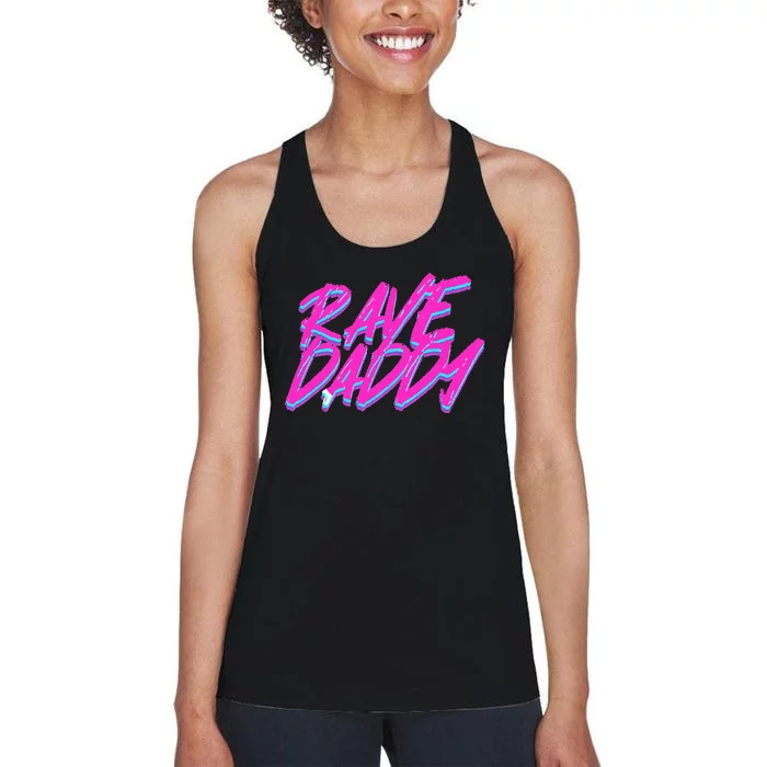 Techno Rave Edm Rave Daddy Women's Racerback Tank