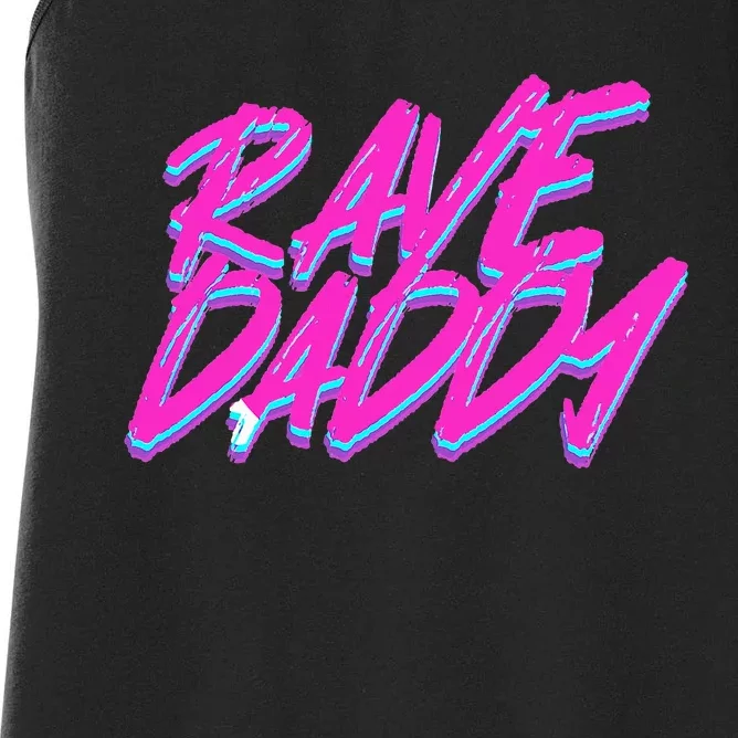 Techno Rave Edm Rave Daddy Women's Racerback Tank