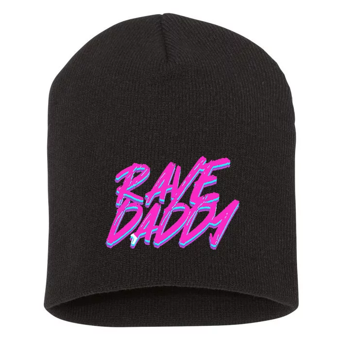 Techno Rave Edm Rave Daddy Short Acrylic Beanie