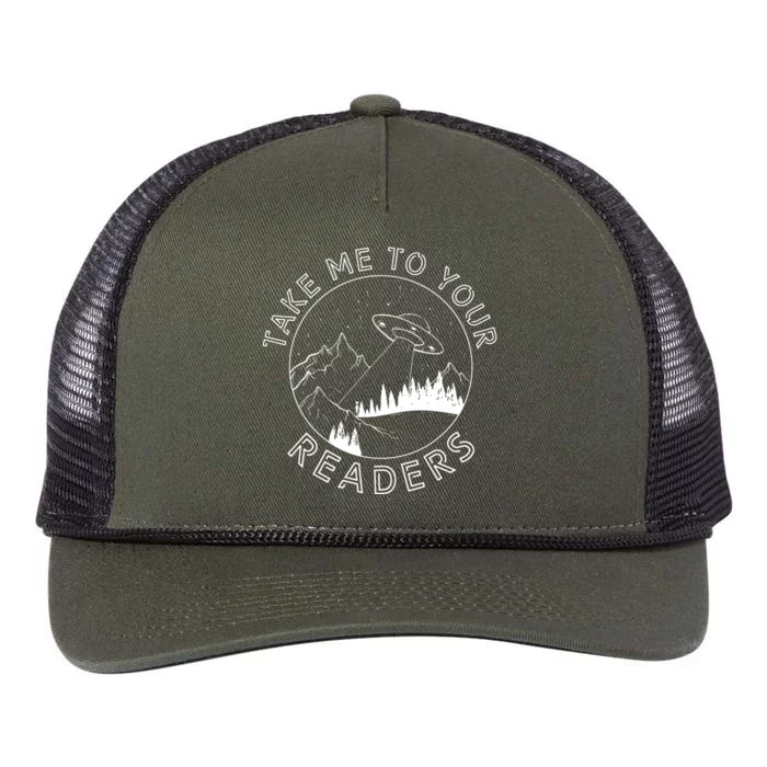 Take Reading English Teacher Library Alien Space Retro Rope Trucker Hat Cap