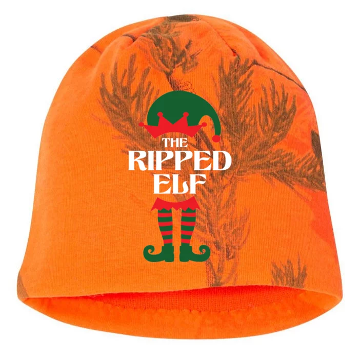 The Ripped Elf Funny Family Matching Christmas Kati - Camo Knit Beanie