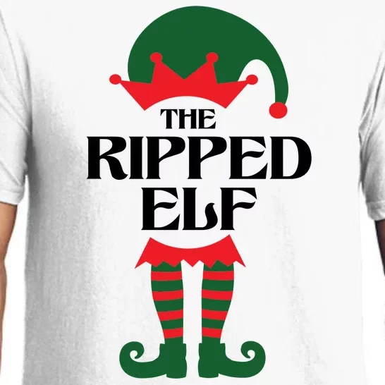 The Ripped Elf Funny Family Matching Christmas Pajama Set