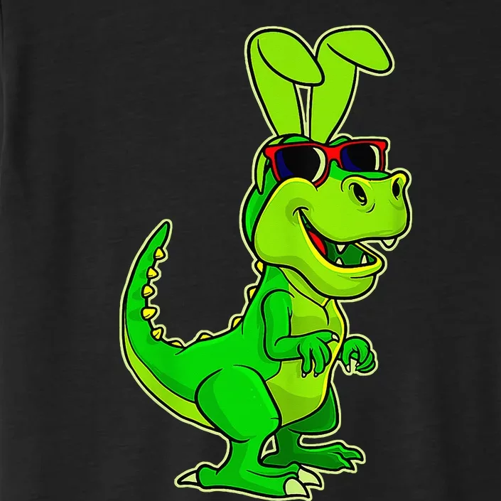 T Rex Easter Bunny Funny Dinosaur Basket Stuffers ChromaSoft Performance T-Shirt