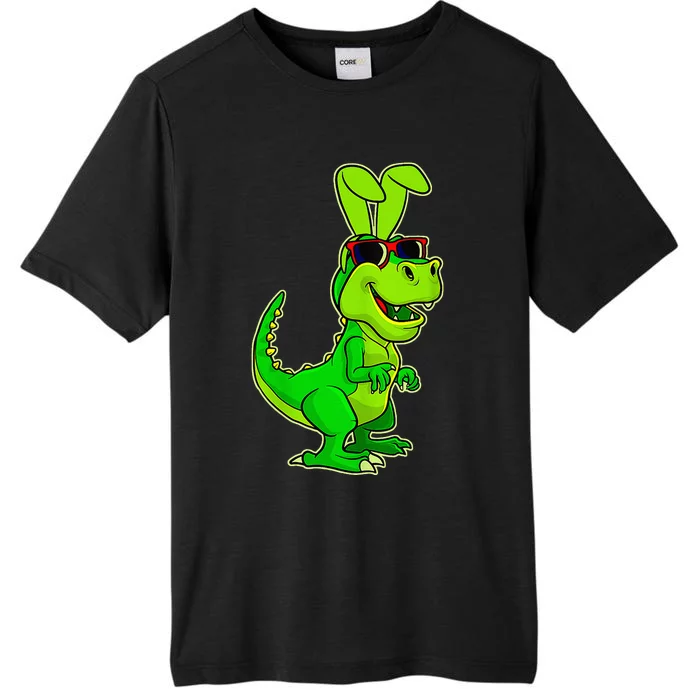 T Rex Easter Bunny Funny Dinosaur Basket Stuffers ChromaSoft Performance T-Shirt