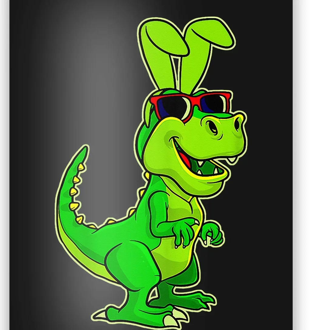 T Rex Easter Bunny Funny Dinosaur Basket Stuffers Poster