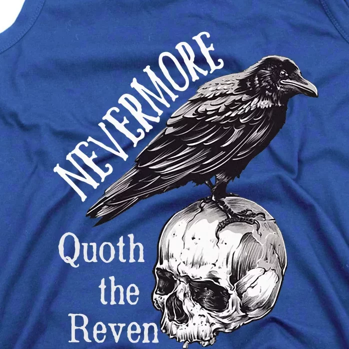 The Raven Edgar Allan Poe Dark Academia Literature Tank Top