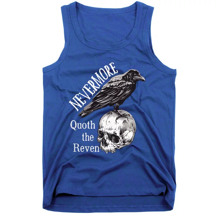 The Raven Edgar Allan Poe Dark Academia Literature Tank Top