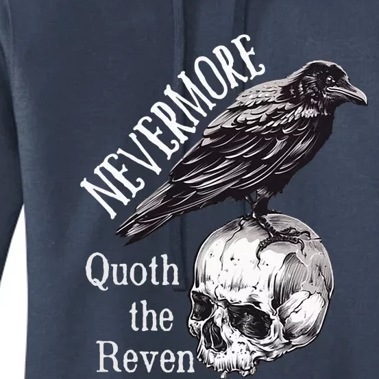 The Raven Edgar Allan Poe Dark Academia Literature Women's Pullover Hoodie