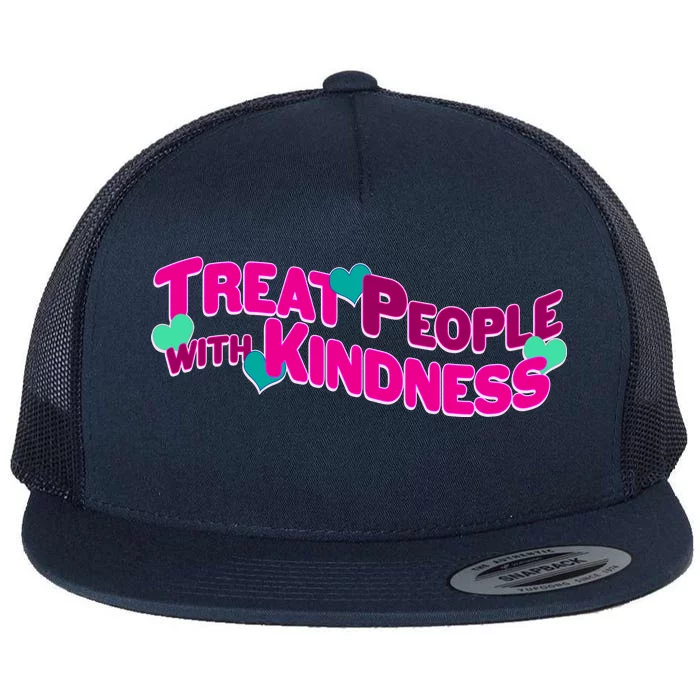 Treat People With Kindness Flat Bill Trucker Hat