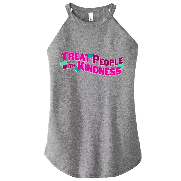 Treat People With Kindness Women’s Perfect Tri Rocker Tank