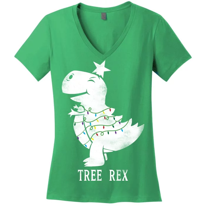 Tree Rex Women's V-Neck T-Shirt