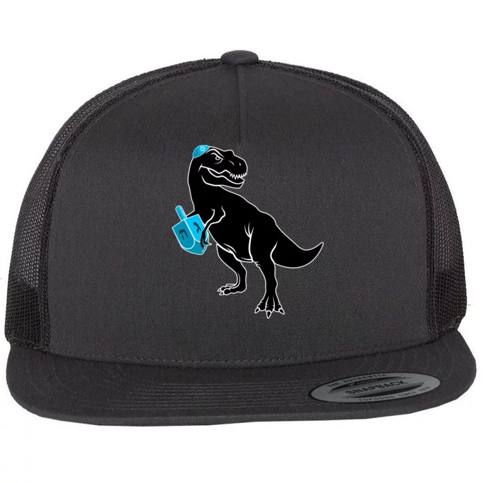 Trex Jewish Dreidel Flat Bill Trucker Hat