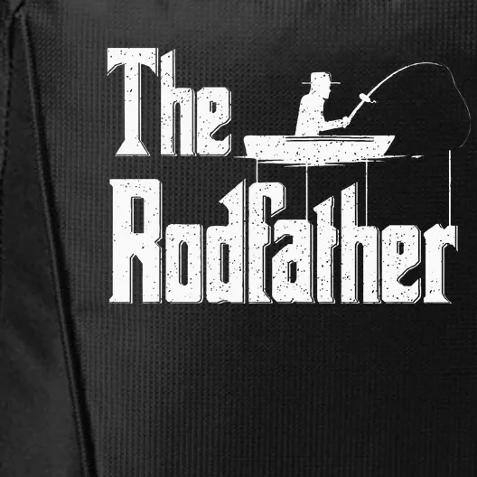 The Rodfather Funny Fishing Dad City Backpack