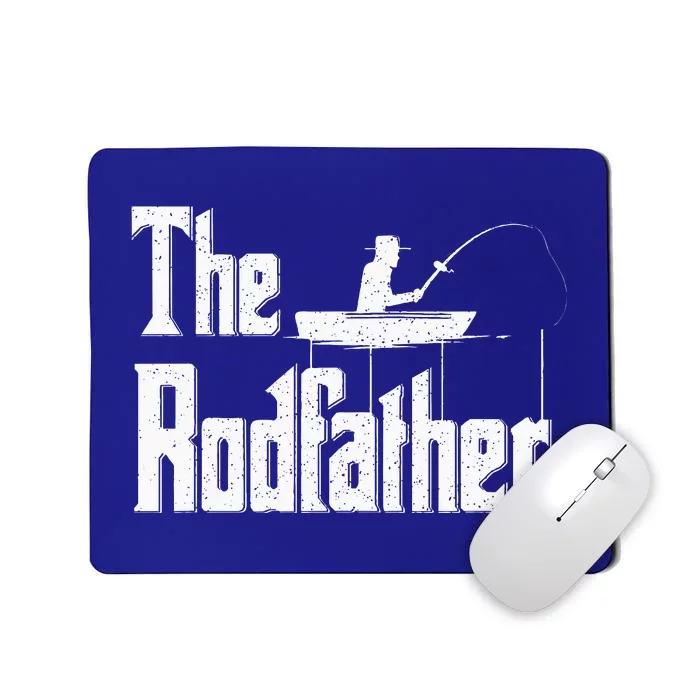 The Rodfather Funny Fishing Dad Mousepad